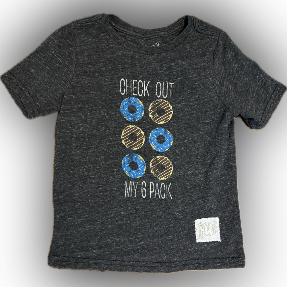 Retro Brand boys “check out my 6 pack” tee size 3T in EUC